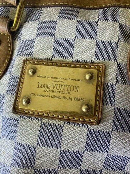 Louis Vuitton Hampstead Vintage Cream Damier Azur Canvas Shoulder Bag