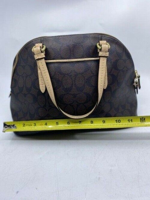 coach handbag msrp brown coated canvas tote