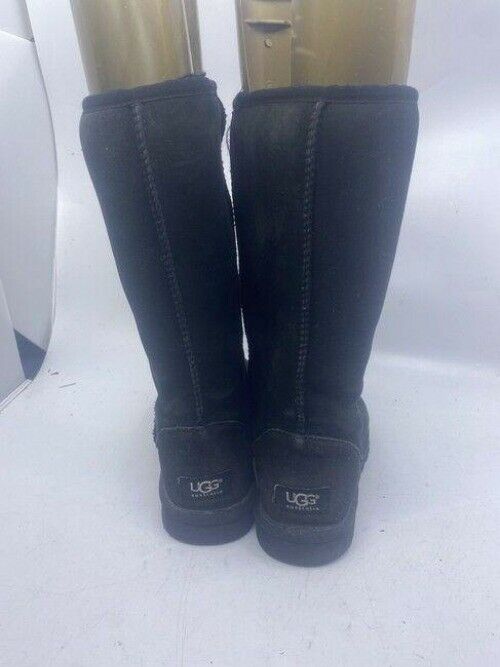Ugg Australia Black Classic Slip On Tall Bootsbooties Size Us