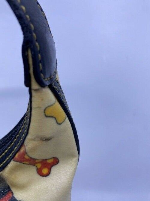 Dooney And Bourke Dog And Bone Multicolor Coated Canvas Tote