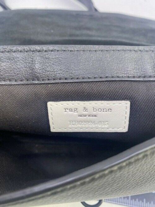 Rag And Bone Mini Enfield Genuine Calf Hair Leapord Leather Cross Body Bag