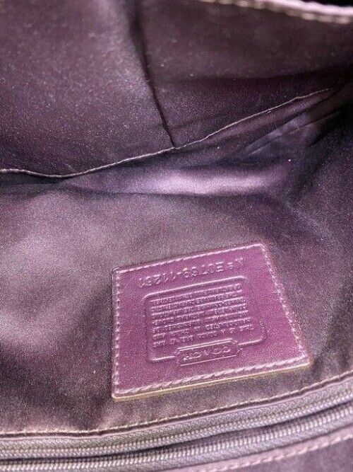 coach leather burgundy shoulder bag
