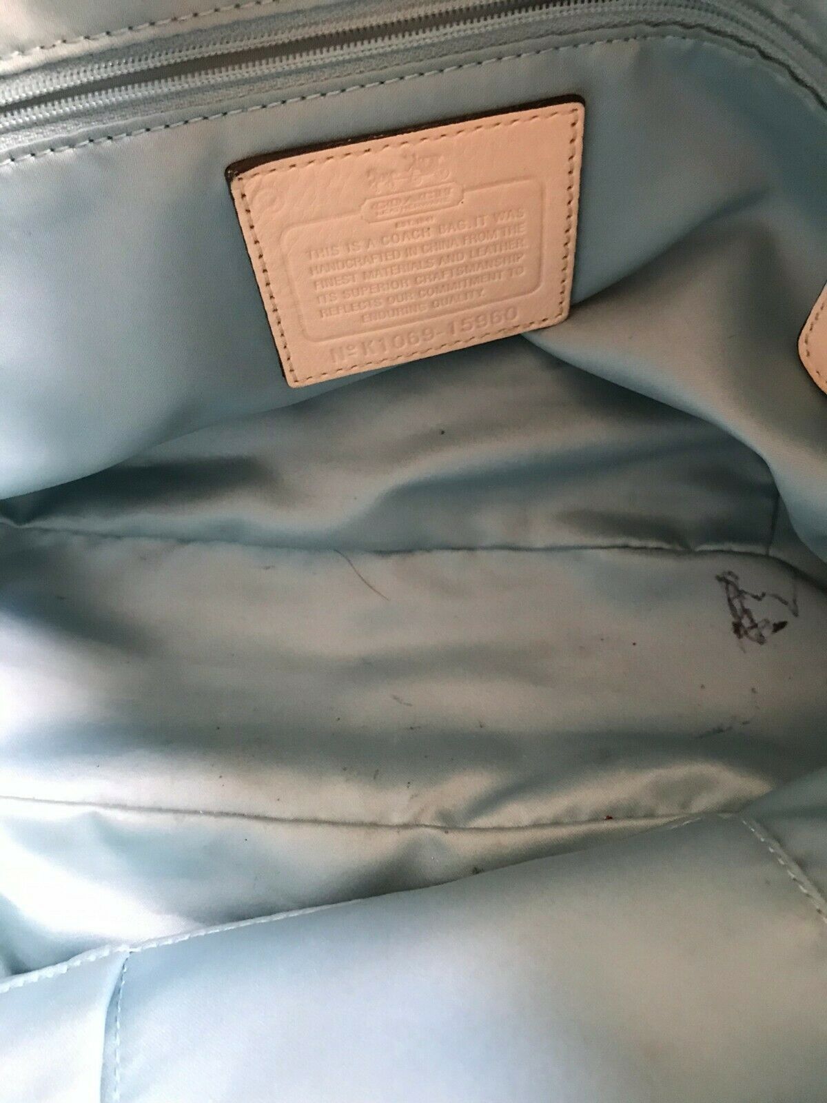 Coach leather tote bag