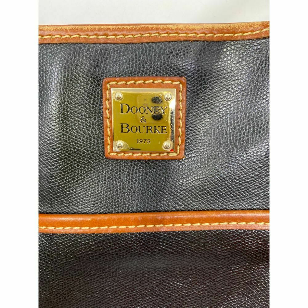 DOONEY & BOURKE Brown Black Large Leather Tote Bag