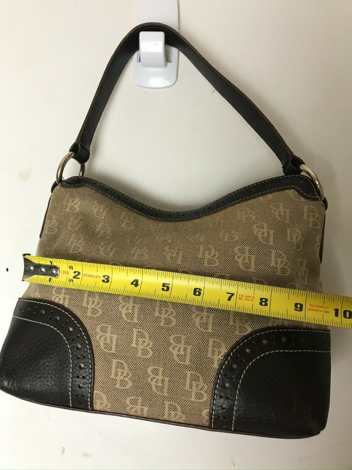 Dooney & Bourkek Brown/Tan Medium Canvas Tote