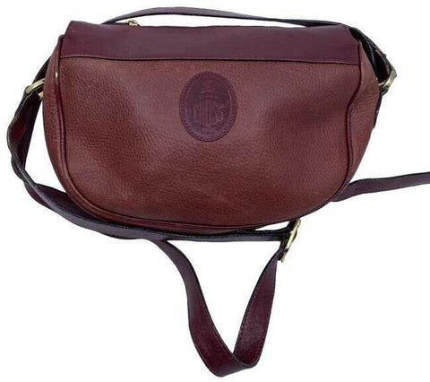 mark cross vintage shoulder burgundy leather cross body bag