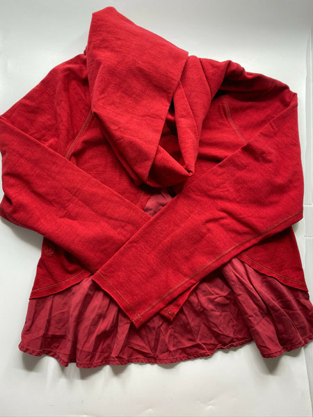 LULULEMON Womens Red Long Sleeves Stylish Hoodies Size: 4