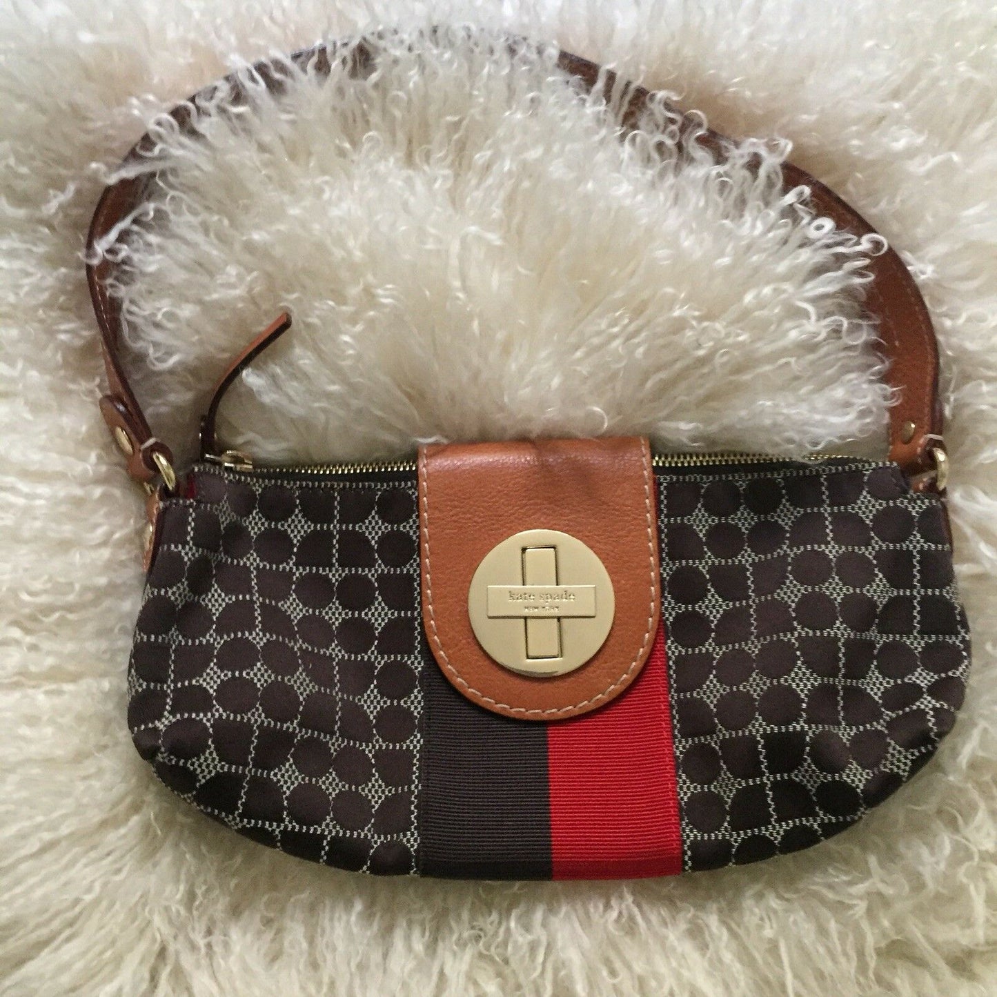 KATE SPADE Multi Color Jacquard Mini Purse Clutch