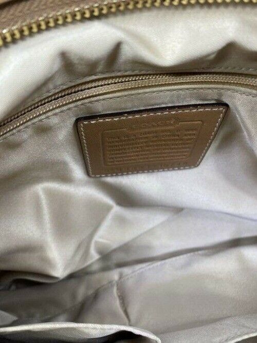 coach brown leather shoulder bag