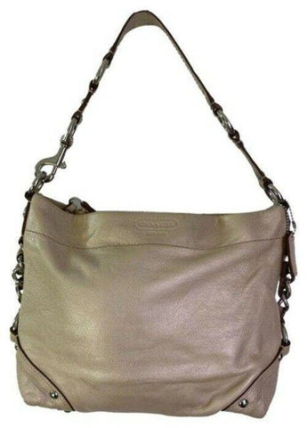 Coach Large Cream Leather Hobo Bag
