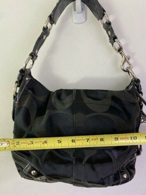 coach bag large black fabric tote