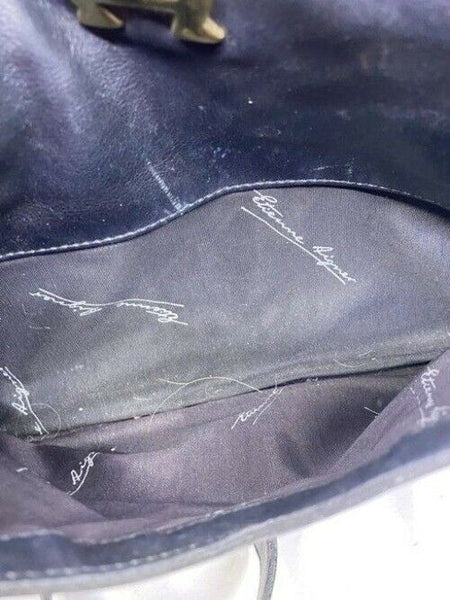 Etienne Aigner Vintage Classic Black Leather Shoulder Bag