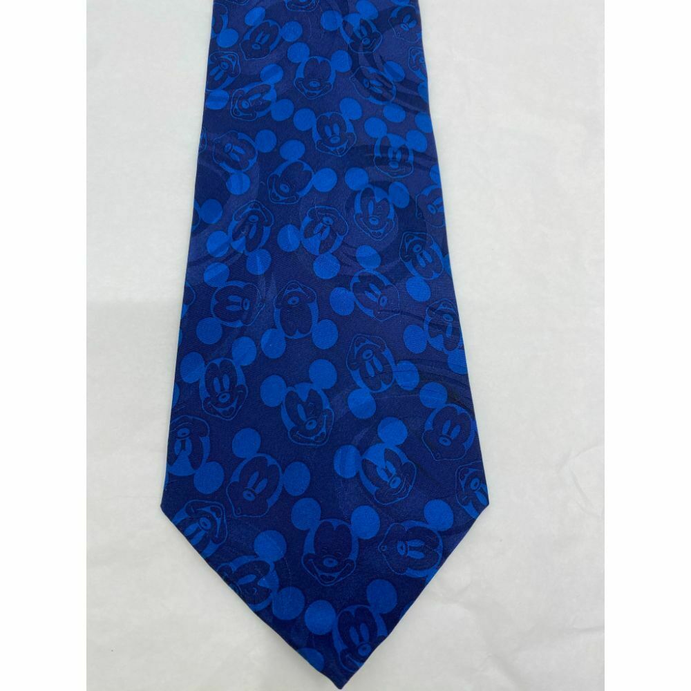 New! MICKEY MOUSE Disney Neck Tie Blue 100% Silk Handmade