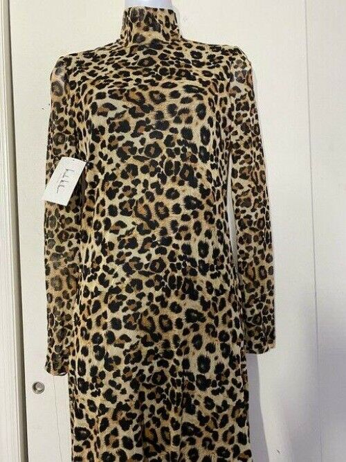 nicole miller multicolor new animal print mesh msrp