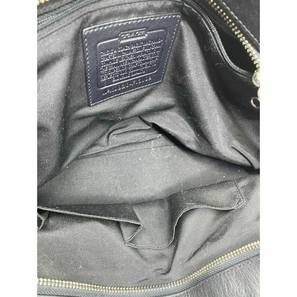 COACH Medium/ Large Leather Black Shoulder Bag