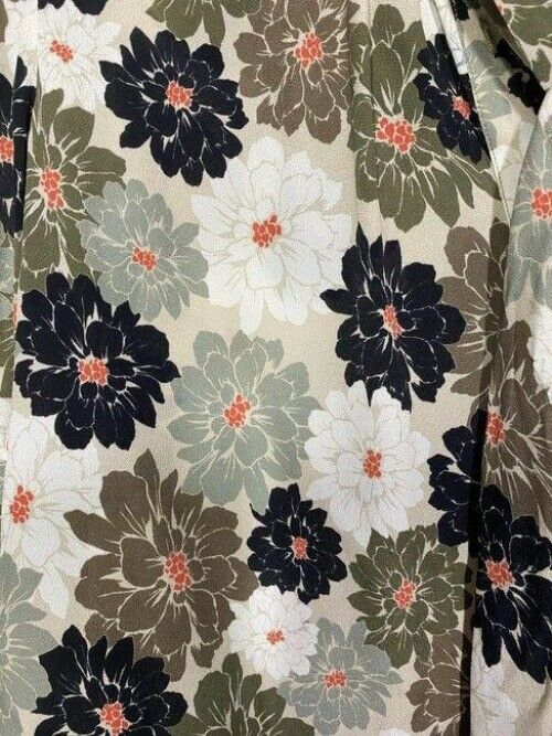 nicole miller multicolor new ls floral msrp sample small blouse