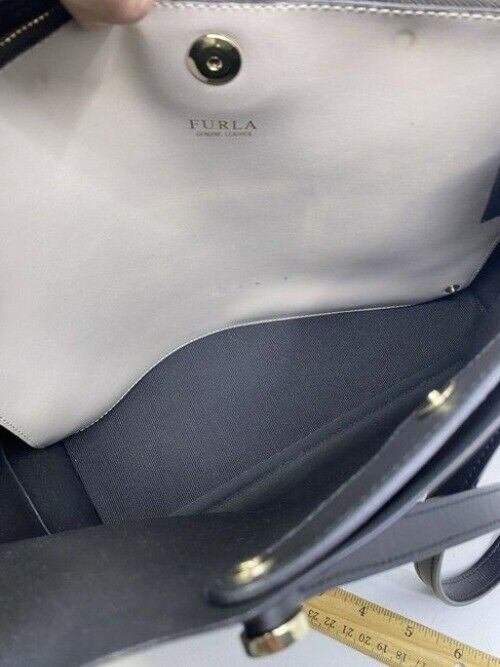Furla Eden Black Leather Shoulder Bag
