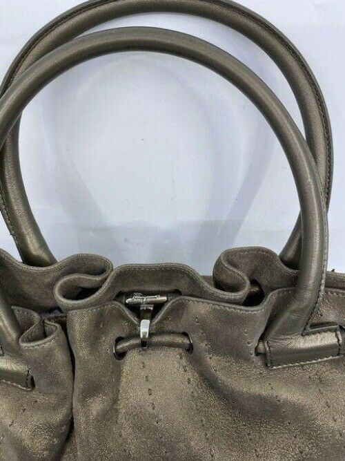 salvatore ferragamo handbag bronze shoulder bag
