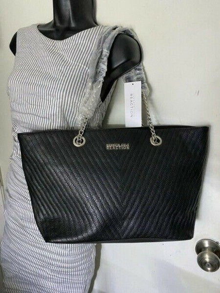 Kenneth Cole reaction msrp black leather shoulder bag