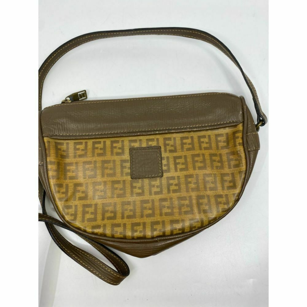 Fendi Brown Vintage All Over Logo Crossbody Bag
