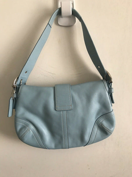 COACH Blue Leather Hangbag
