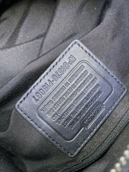 Coach Medium Tote Msrp Black Gray Jacquard Fabric Shoulder Bag