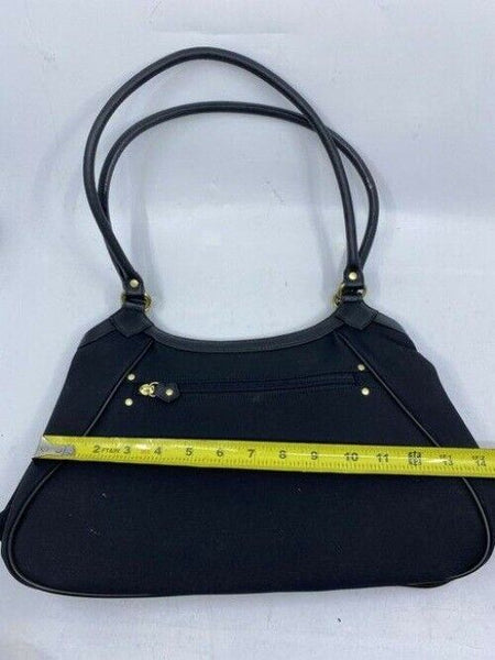 Maxx New York Tote Black Nylon Fabric Shoulder Bag