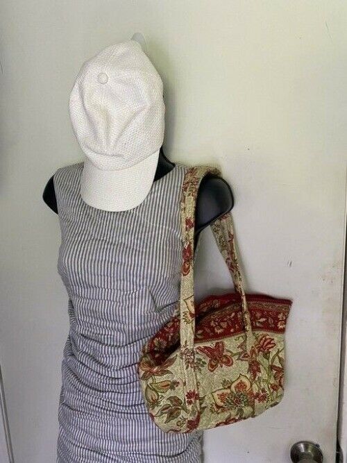 Lightweight Red Fabric Shoulder Bag