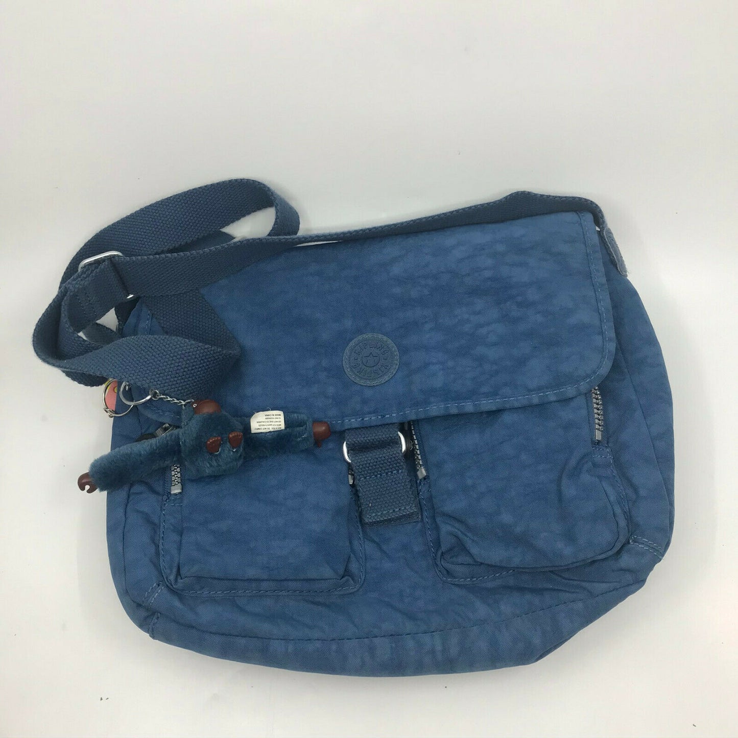 Kipling Blue Nylon Medium Size Crossbody Bag