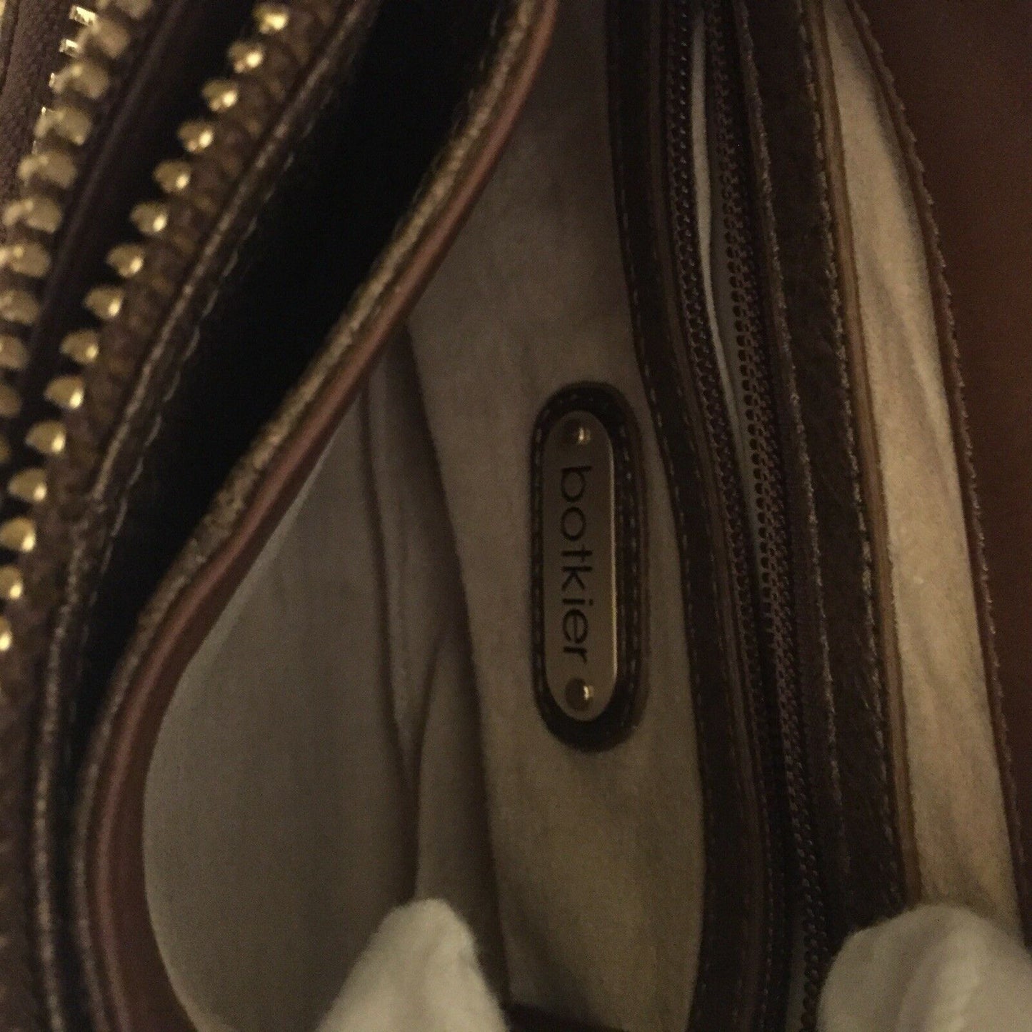 BOTKIER Mini Brown W/ Bronze Shimmer Clutch/ Mini Purse