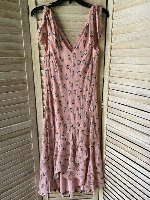 nicole miller coral black gray long msrp mid length casual maxi dress