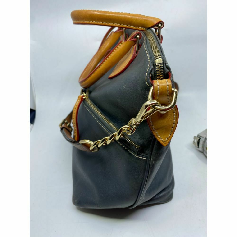 DOONEY & BOURKE Black Vintage Leather Shoulder Bag