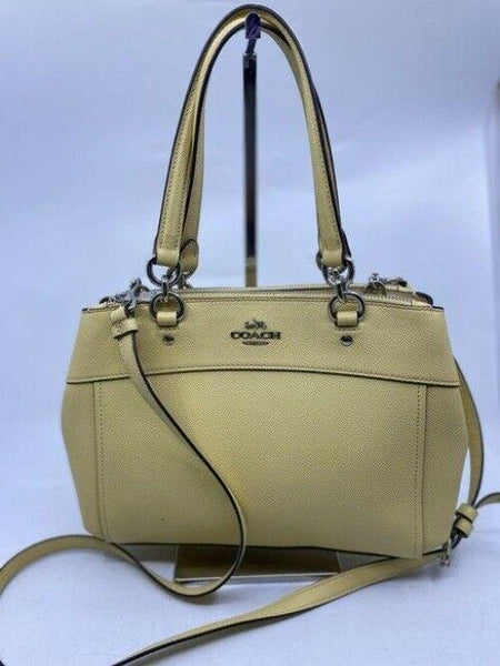 Coach medium yellow leather cross body bag