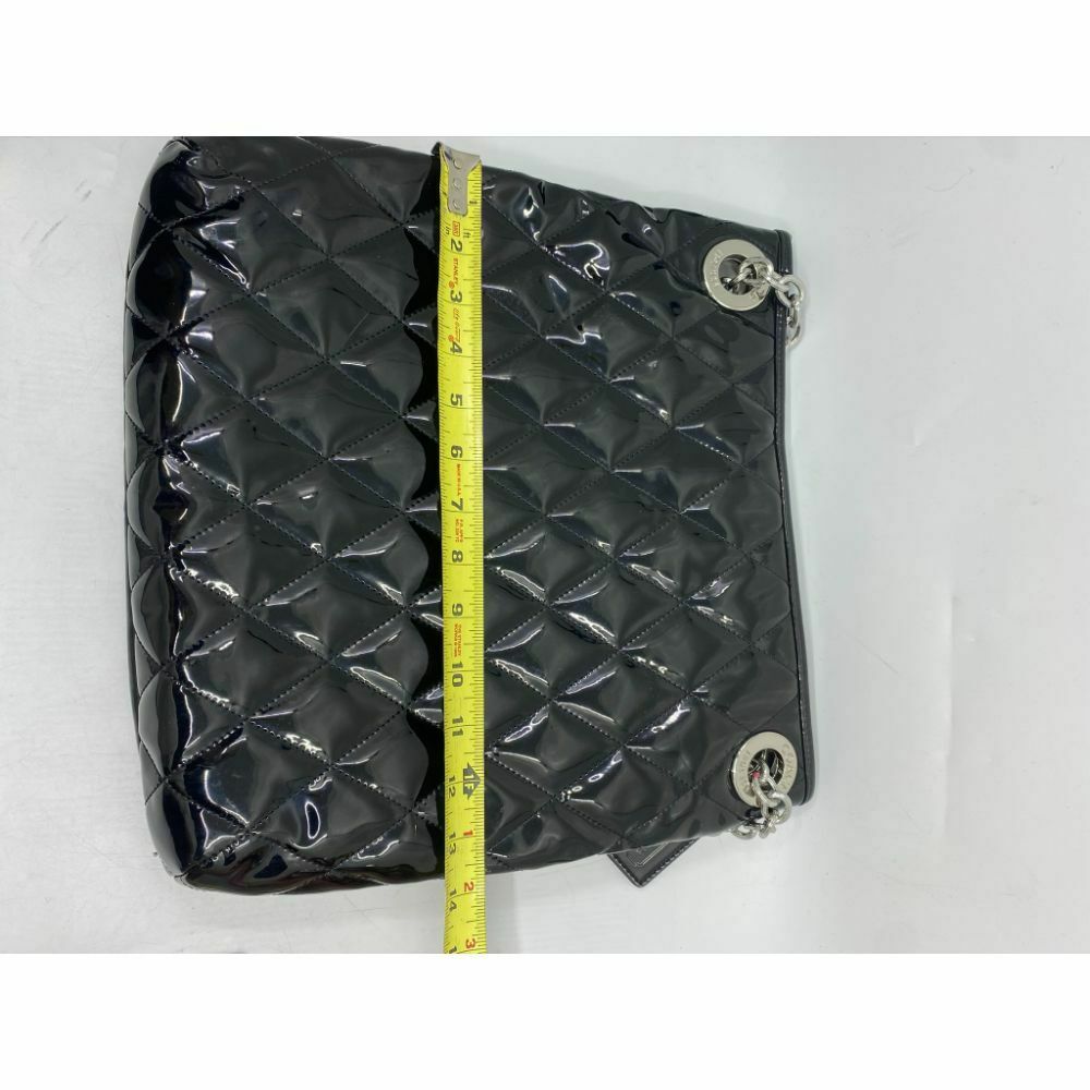 COACH XL Quilted Patent Black Leather Shouder/ Crossbody Bag