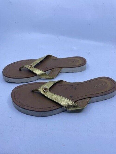 Coach Gold Sandals Size Us