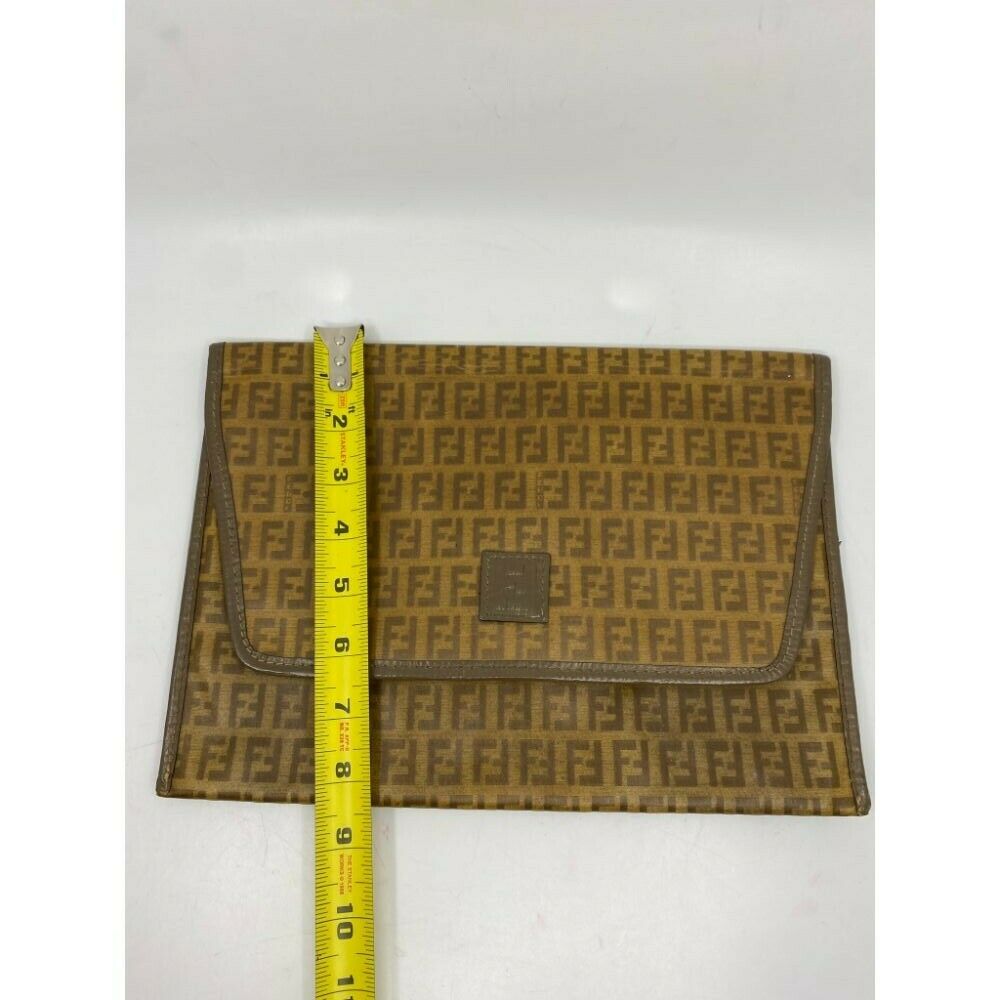 Vintage FENDI Brown Clutch