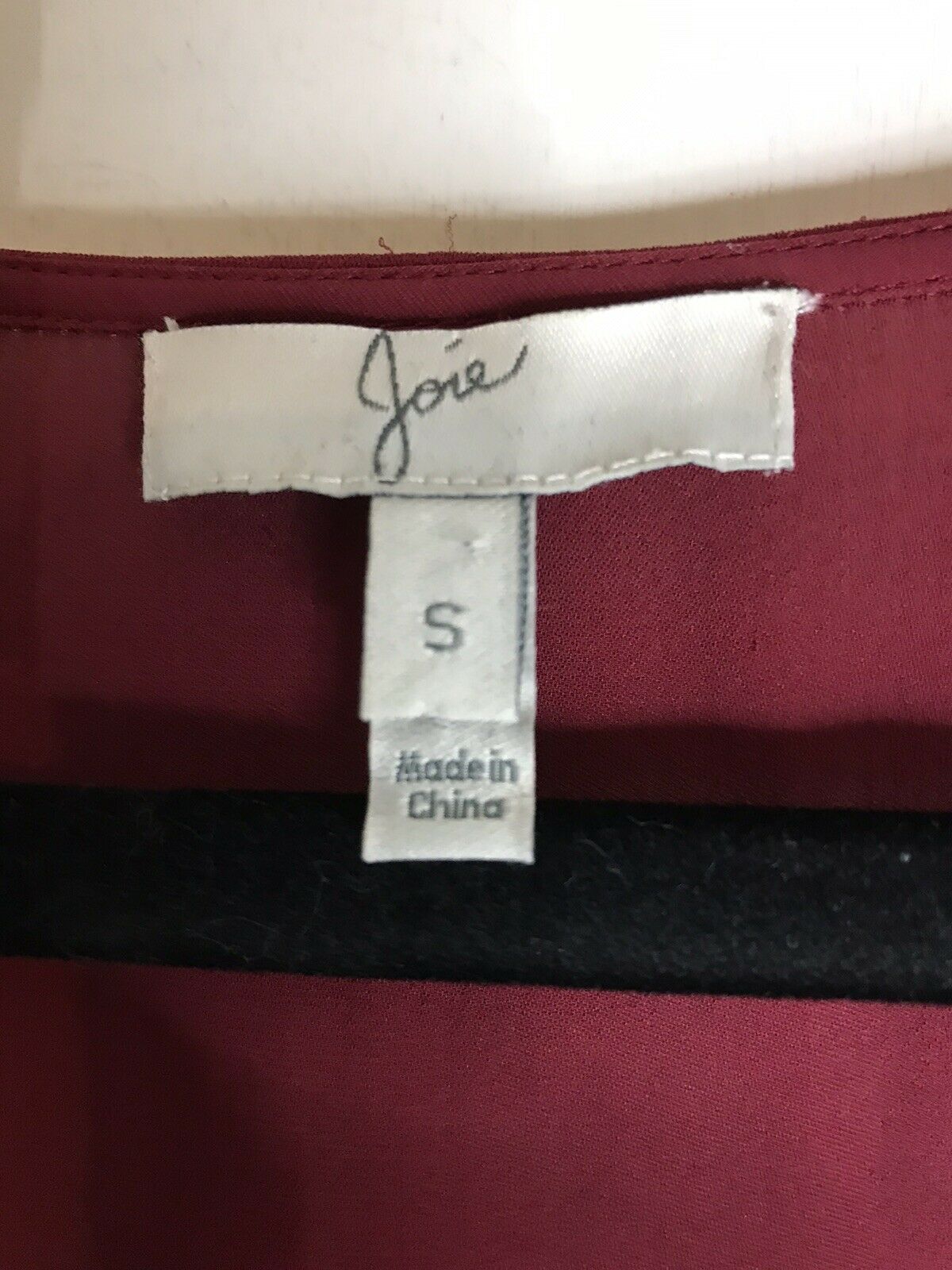 Joie  Burgundy Silk Dress Size Small