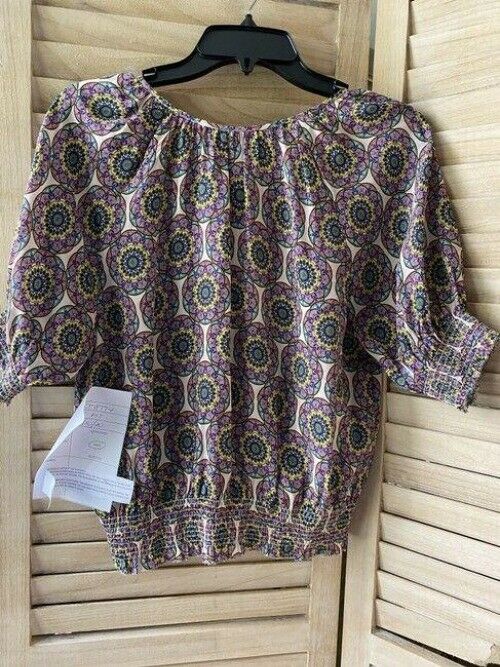 Nicole Miller multicolor floral msrp small blouse
