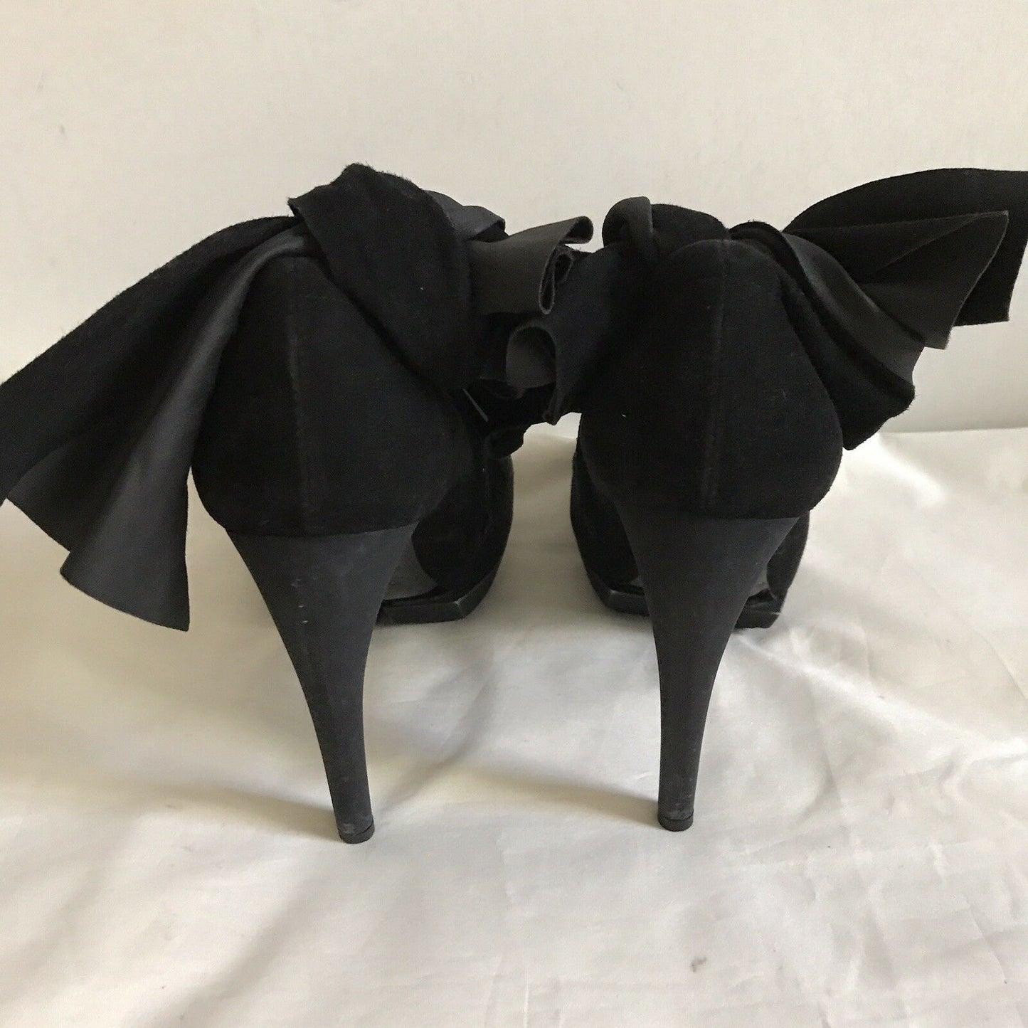 BALENCIAGA Black Suede Booties  Size 38