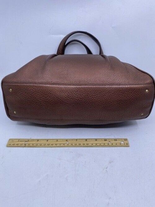 Cole Haan Zipper Snap Rose Leather Shoulder Bag