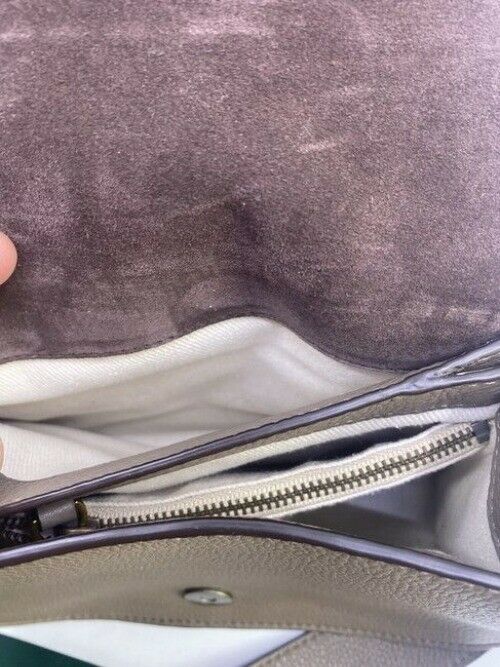Polo Ralph Lauren Lennox Gray Suede Leather Cross Body Bag