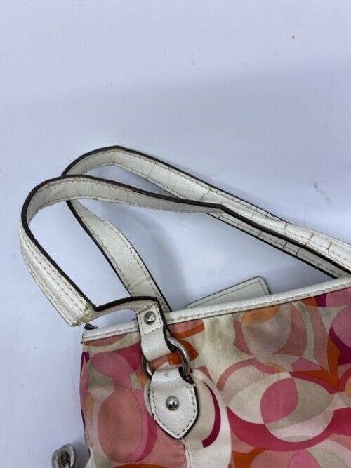 Coach Multi Purpose Pink Fabric Cross Body Bag