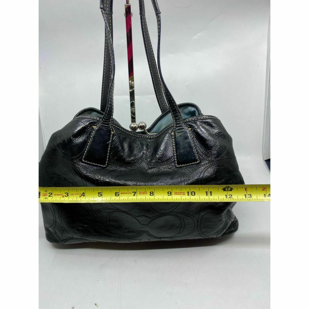 COACH Large Patent Leather Black Shoulder Bag