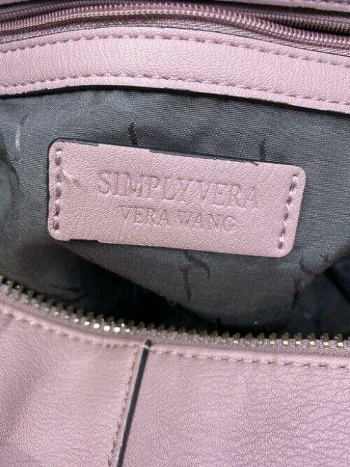 Simply Vera Vera Wang Light Purple Faux Leather Shoulder Bag