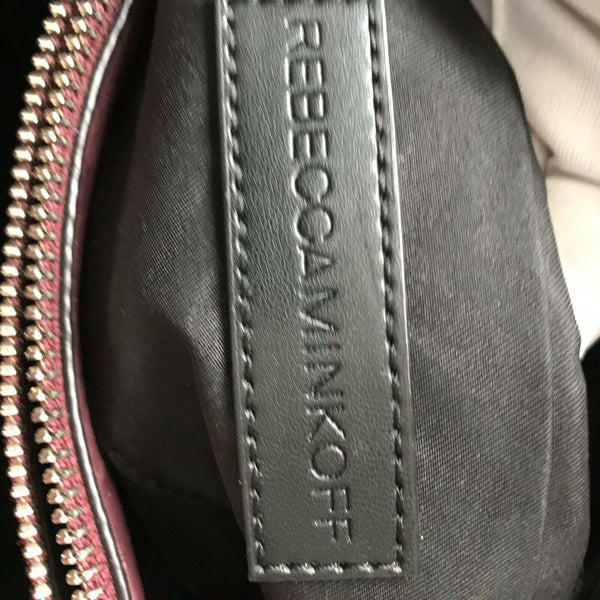 REBECCA MINKOFF Red Suede Tote Bag