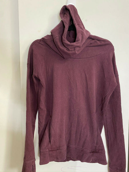 LULULEMON Womens Red Brown Long Sleeves Stylish Sweaters Size: 4