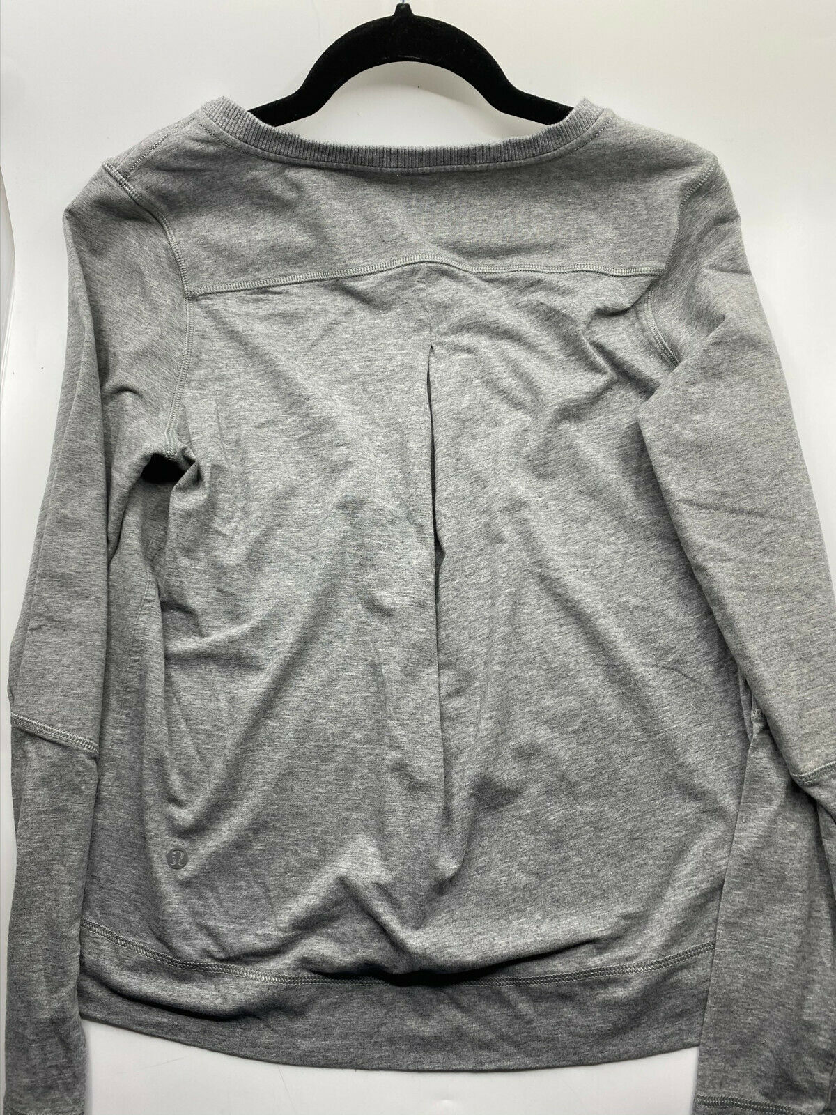 LULULEMON Womens Gray Long Sleeves Stylish Sweaters Size: 4