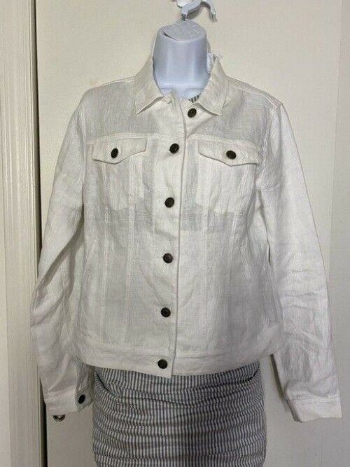 nicole miller white new linen msrp