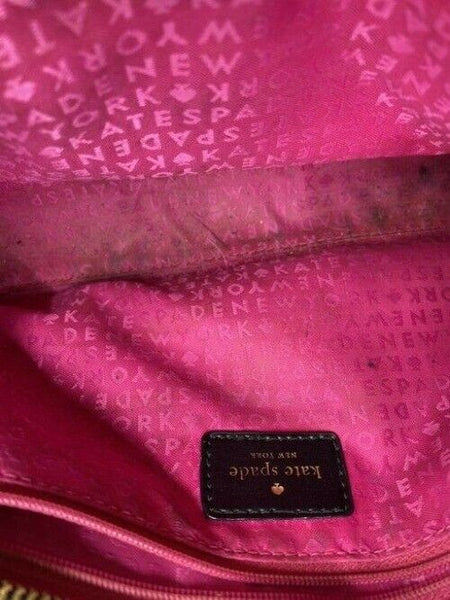 kate spade black leather cross body bag