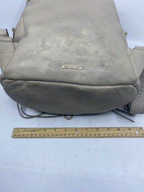 Rebecca Minkoff Stevie Julian Fringe Nubuck Gray Leather Backpack
